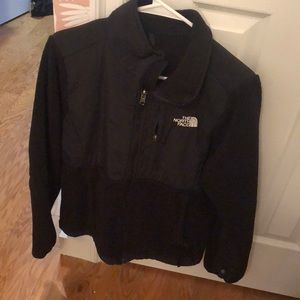North Face Denali zip up black fleece
